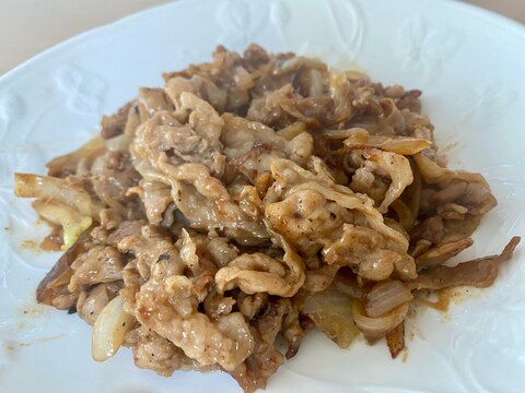 豚こま切れ肉で！お肉柔らか生姜焼き